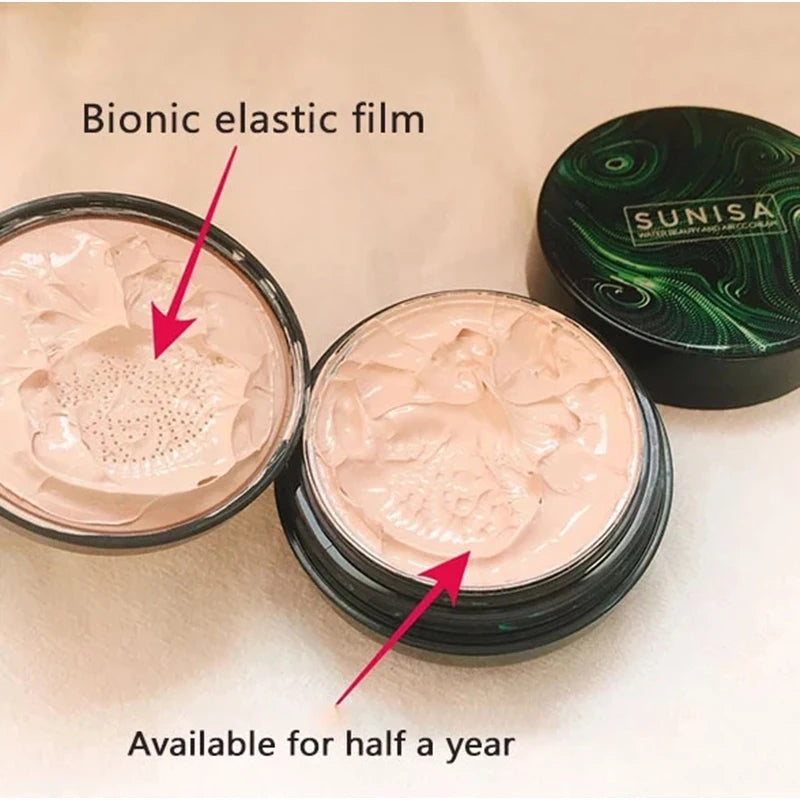 Sunisa Magic Mushroom Head Air Cushion CC Cream Waterproof Brighten Concealer Foundation Hydrating Makeup Base Skin Care Women