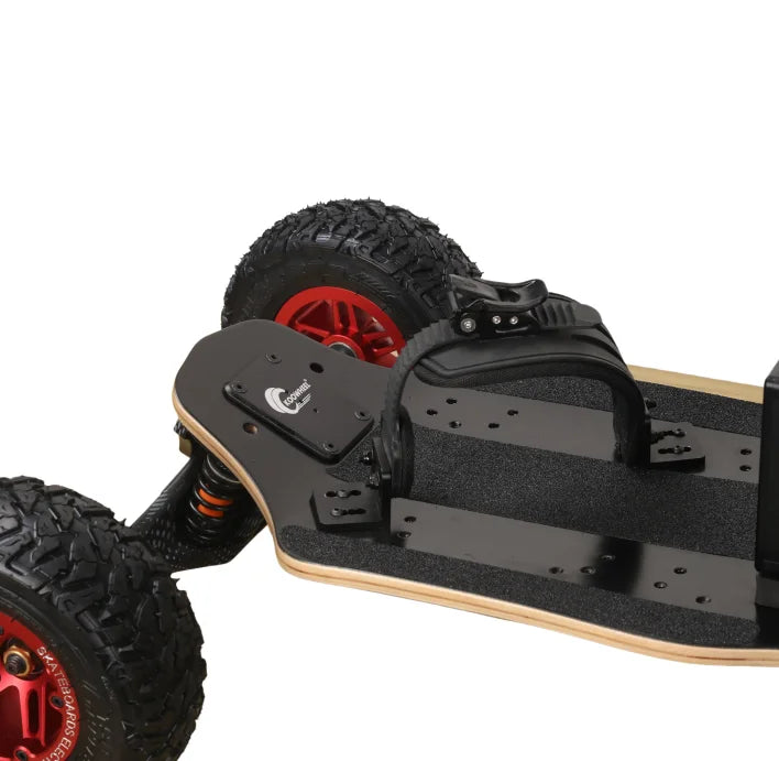 JIESEN Maple Custom-Size Off-Road 4-Wheel Skateboard with Anti-Slip Deck 130kg Load Capacity for Sand  &Beach Land boarding