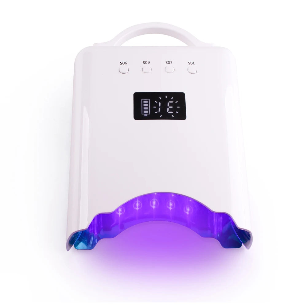 2025 Professional Hot Selling Pro Cure Rechargeable Cordless 78w Gel UV Led Nail Lamp With Removable Base Design