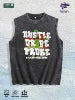 Hustle or Broke Graphic Washed Vest US Warehouse 3 Colors Cotton Tank
