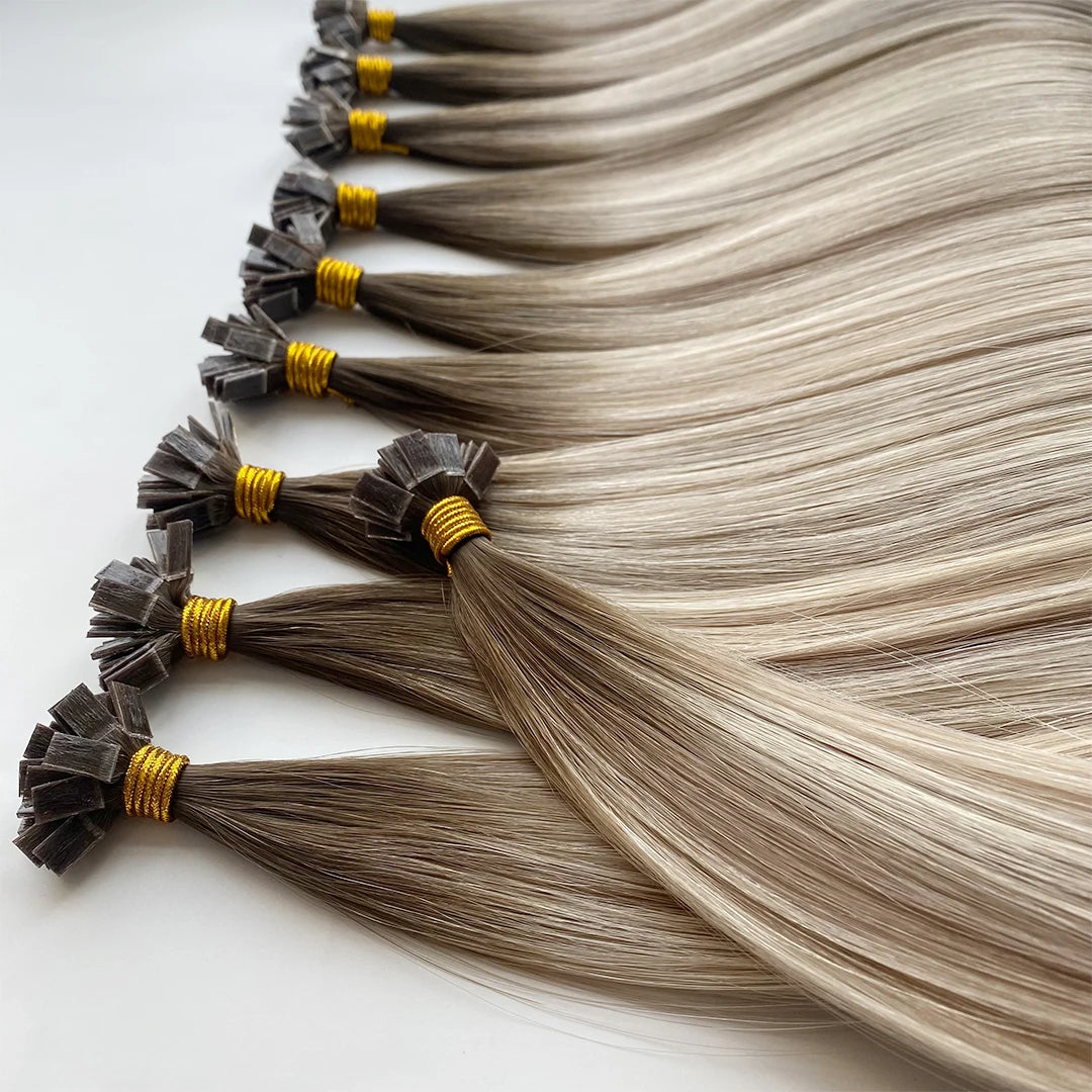 2026 Haiyi Straight K Tip Hair Prebonded Raw Cuticle Aligned Human Hair Extension K Tip Hair