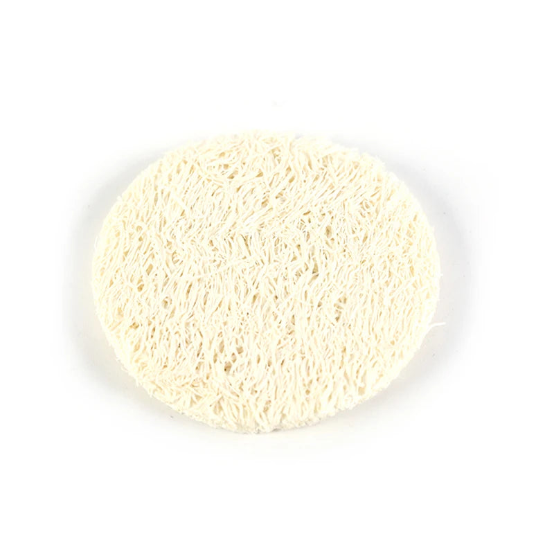 10pcs Natural Loofah Luffa Facial Complexion Skin Disc Disk Pads Exfoliator Sponge Makeup Pads Skin Care Facial Remover