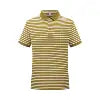 2024 Men's Trend Striped Printed Pullover Polo Shirts Stripe Polo Knit Sweater 200g Polo Sublime