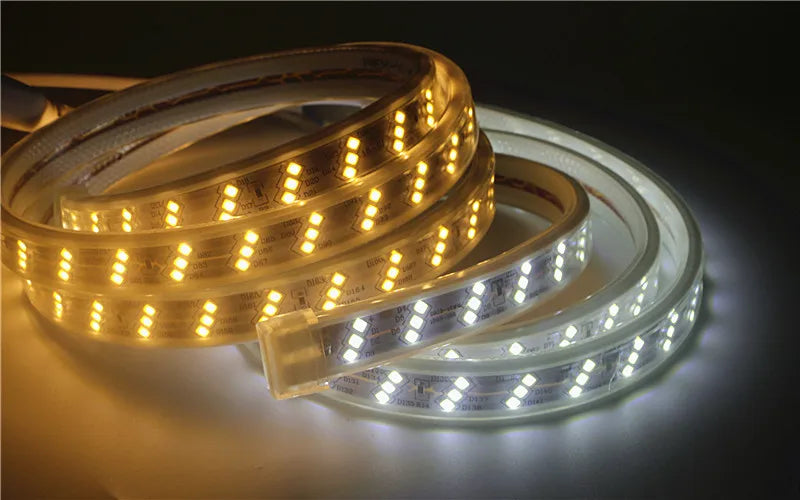 1-100M LED Tape AC220V LED 60-276LEDS With EU SMD 2835 5050 High Safety Brightness Flexible Strip Outdoor Waterproof Strip Light