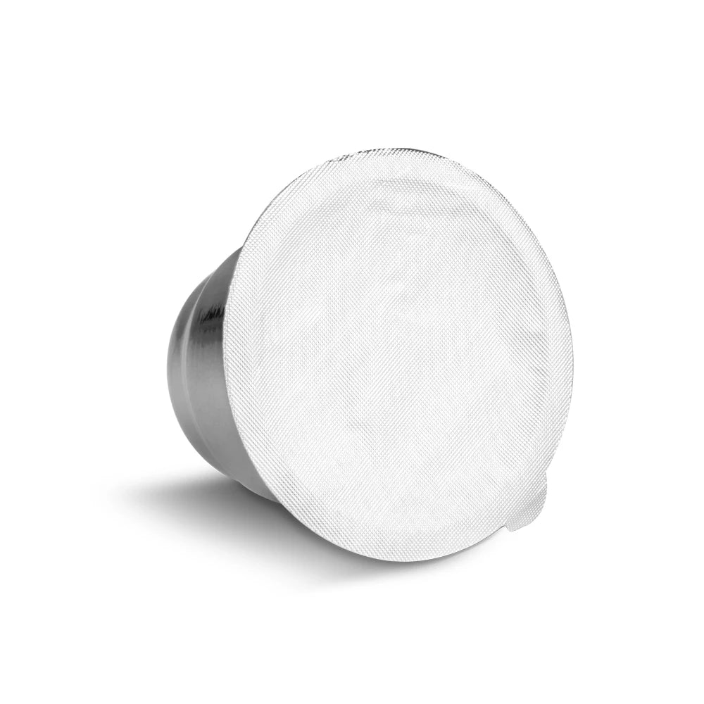 Icafilar Reusable Coffee Capsule Pod for Nespresso Stainless Steel Espresso Crema Coffee Filter Aluminum Foils Lid Tamper Dosing