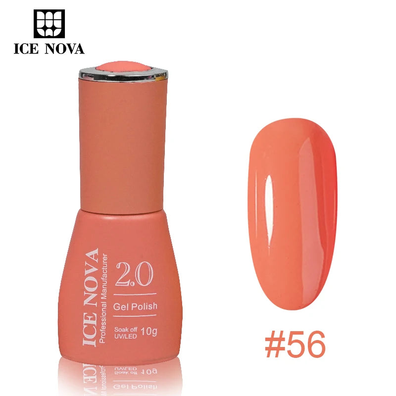ICE NOVA Nails Gel Polish Set 8 Colours Professional Uv Gel Nail Kit 10ml Long Lasting Box for Hema/TPO Free Nail Supplies Salon