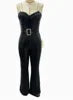Liu Ming Oem High End New Style Women Fashion Sexy Sequined Color Slim Fit Long Bodycon Jumpsuit