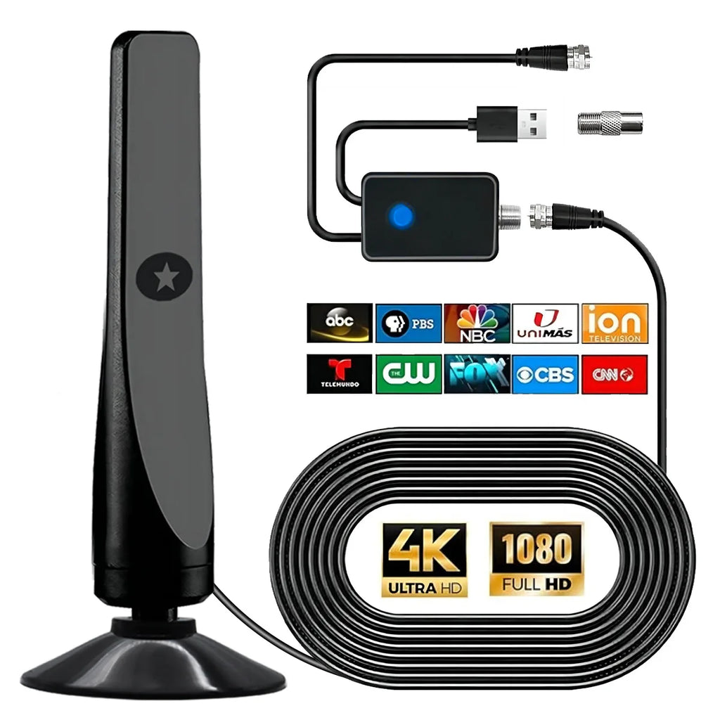 New 4K DTMB Digital TV Antenna Receiver Indoor and Outdoor HD Terrestrial Wave HDTV Antenna with Vertical Polarization