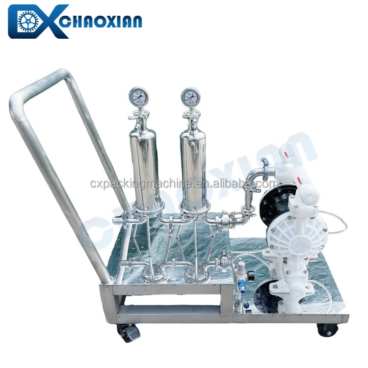 Stainless Steel Pneumatic Diaphragm Pump Perfume Purifier Scent Cologne Eau De Parfum Essence Body Spray Perfume Filter