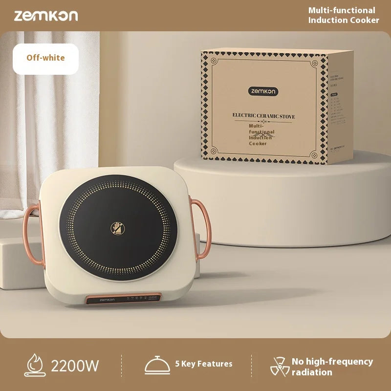 Zemkon Small Household Mini Electric Ceramic Stove Single Burner Induction Cooker with Hotpot Feature Manufactured
