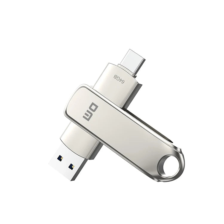 OTG USB 3.2 Type C Pen Drive Stick Memory 32GB/64GB/128GB Custom Swivel USB Flash Drives for Smart Devices
