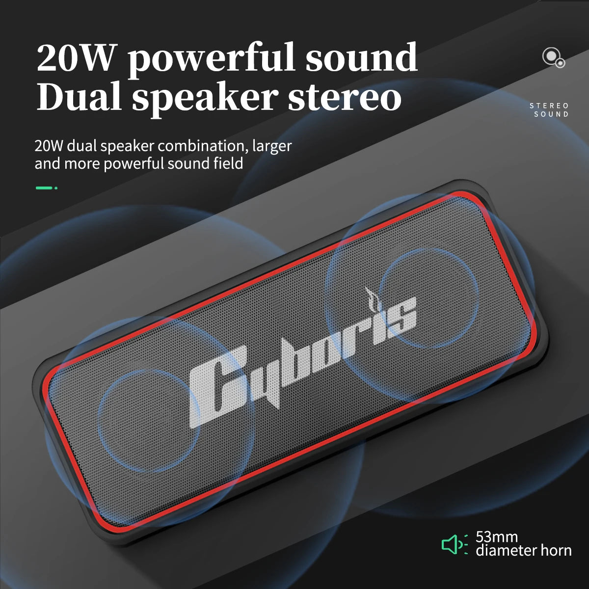 X7 Powerful 20W BT Speaker IPX7 Waterproof 24 Hours Battery Portable Indoor/Outdoor Deep Bass Wireless Speakers with Mic
