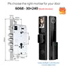 6068 Mortise Smart Door Lock Palm Vein Face Recognition with Camera Matter Tuya WiFi Fingerprint Password Card Key Security