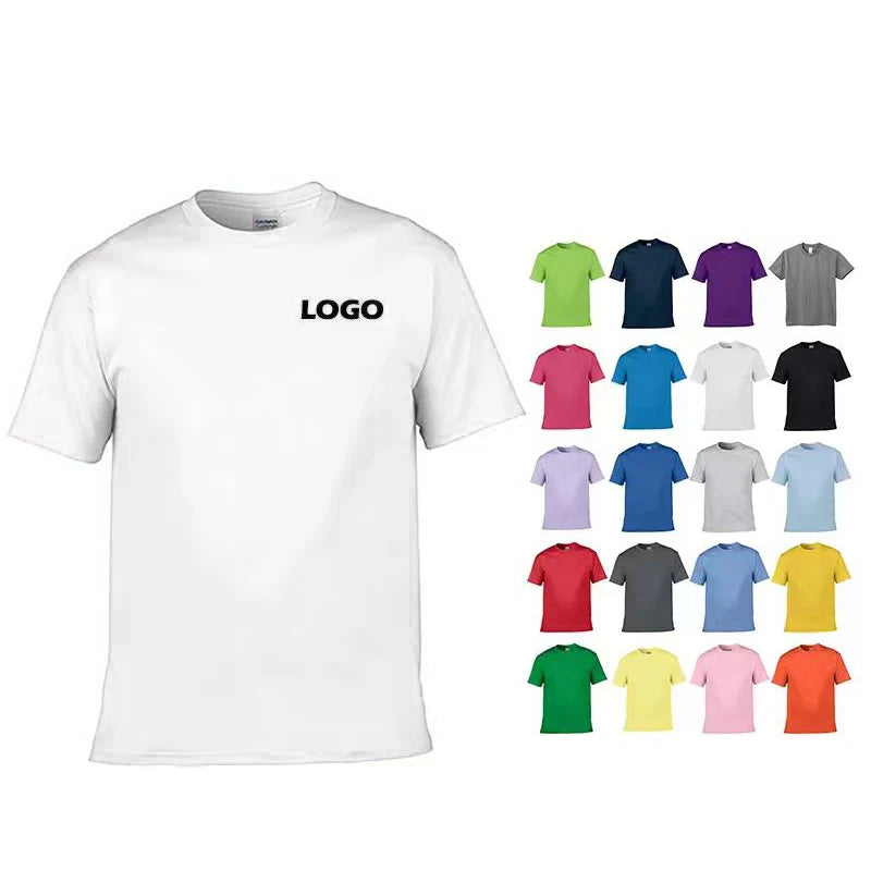 Wholesale 100% Cotton High Quality Custom Men's T-shirt Printing Your Brand T Shirt Men Graphic Tees Shirt Women Oversize White