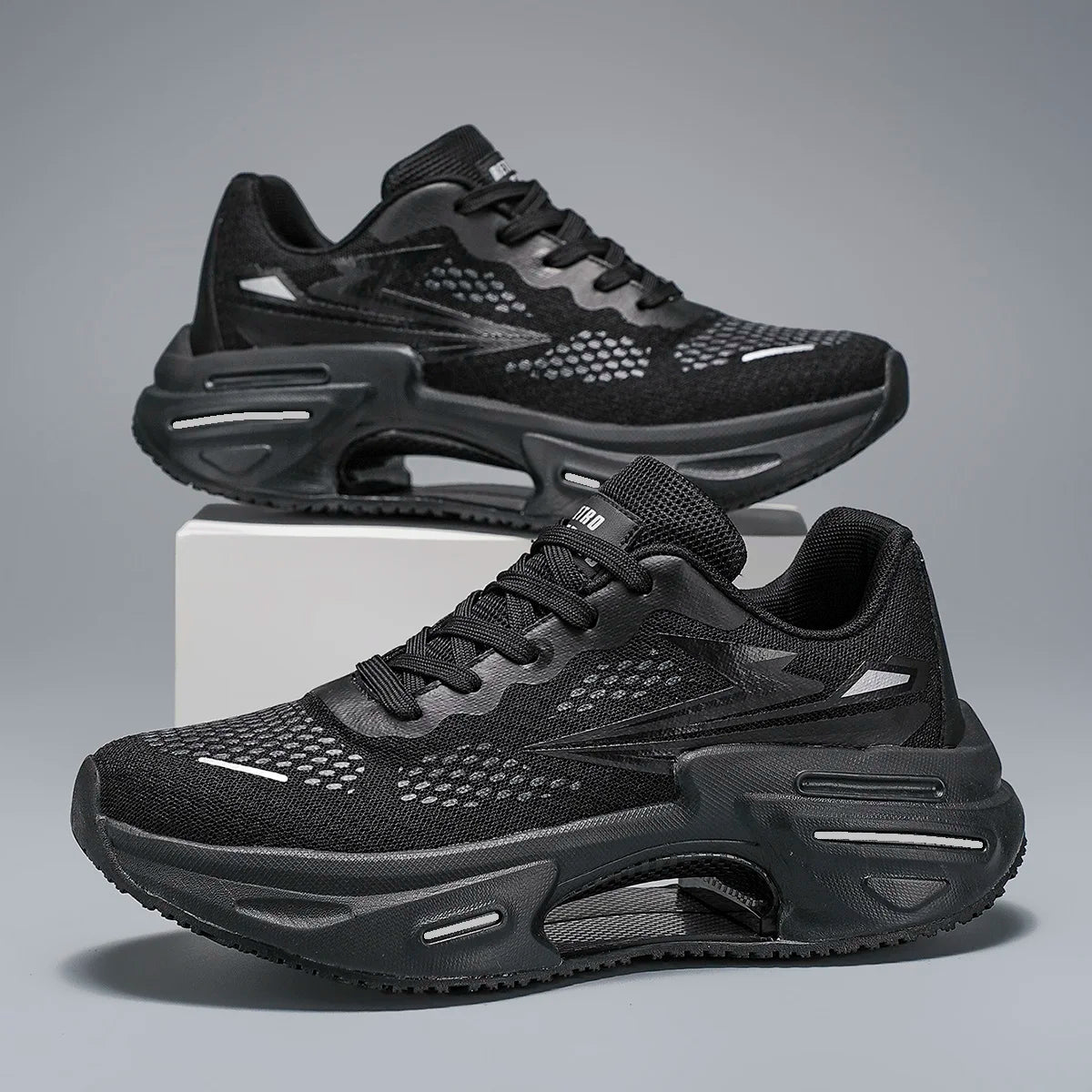 US 13 14 EUR 47 48 Lightweight Mesh Running Shoes with Cushioned EVA Midsole and TPU Heel Stabilizer for Gym Training Everyday