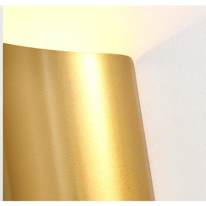 14W LED Wall Lights For Living Room Modern Lighting Black Gold Wall Mount Sconce Bedroom Light Indoor Wall Fixtures Up Down Lamp