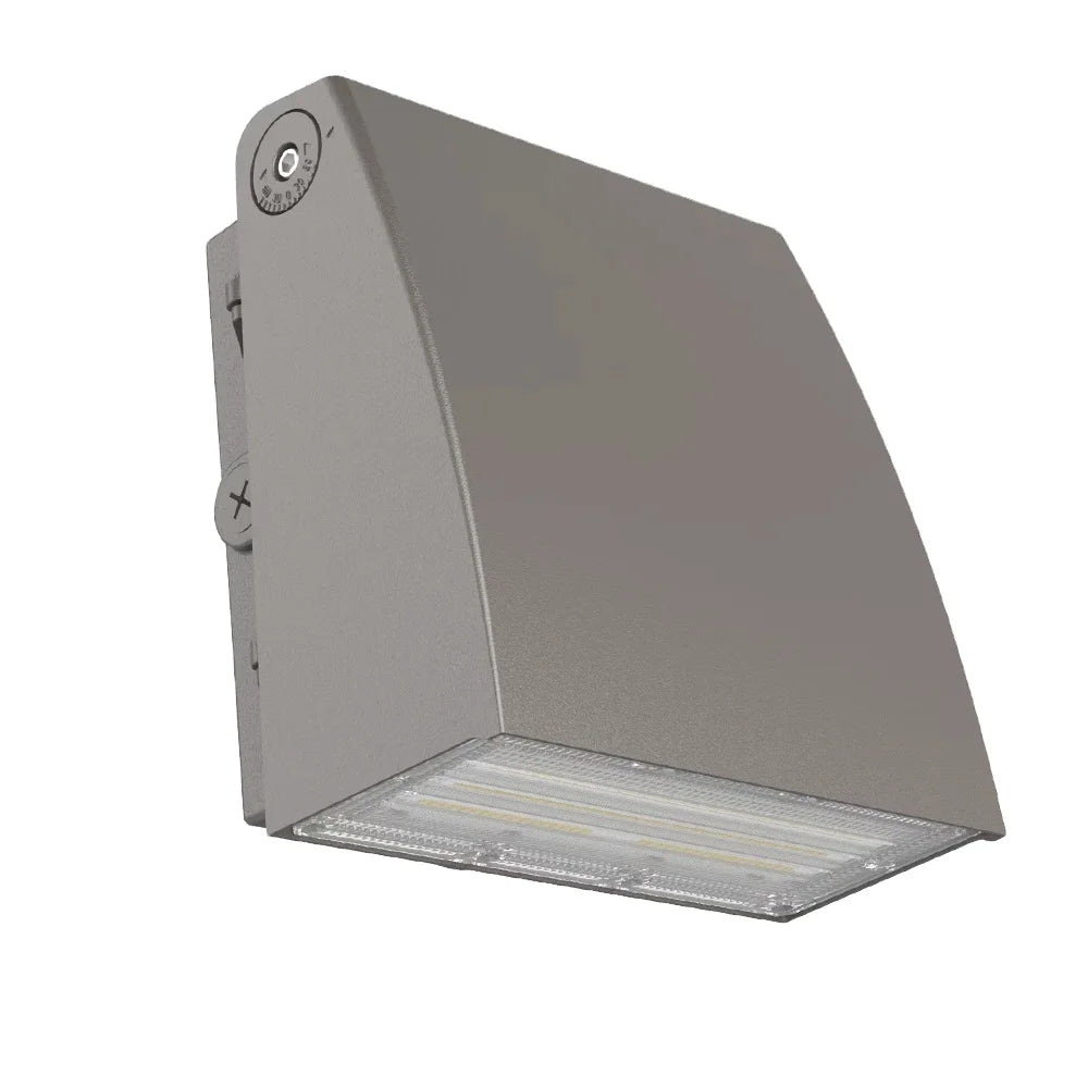 3Power Outdoor LED Wall Pack Light 3CCT Switchable IP65 Square Shape with Motion Sensor and Waterproof Feature Aluminum Base