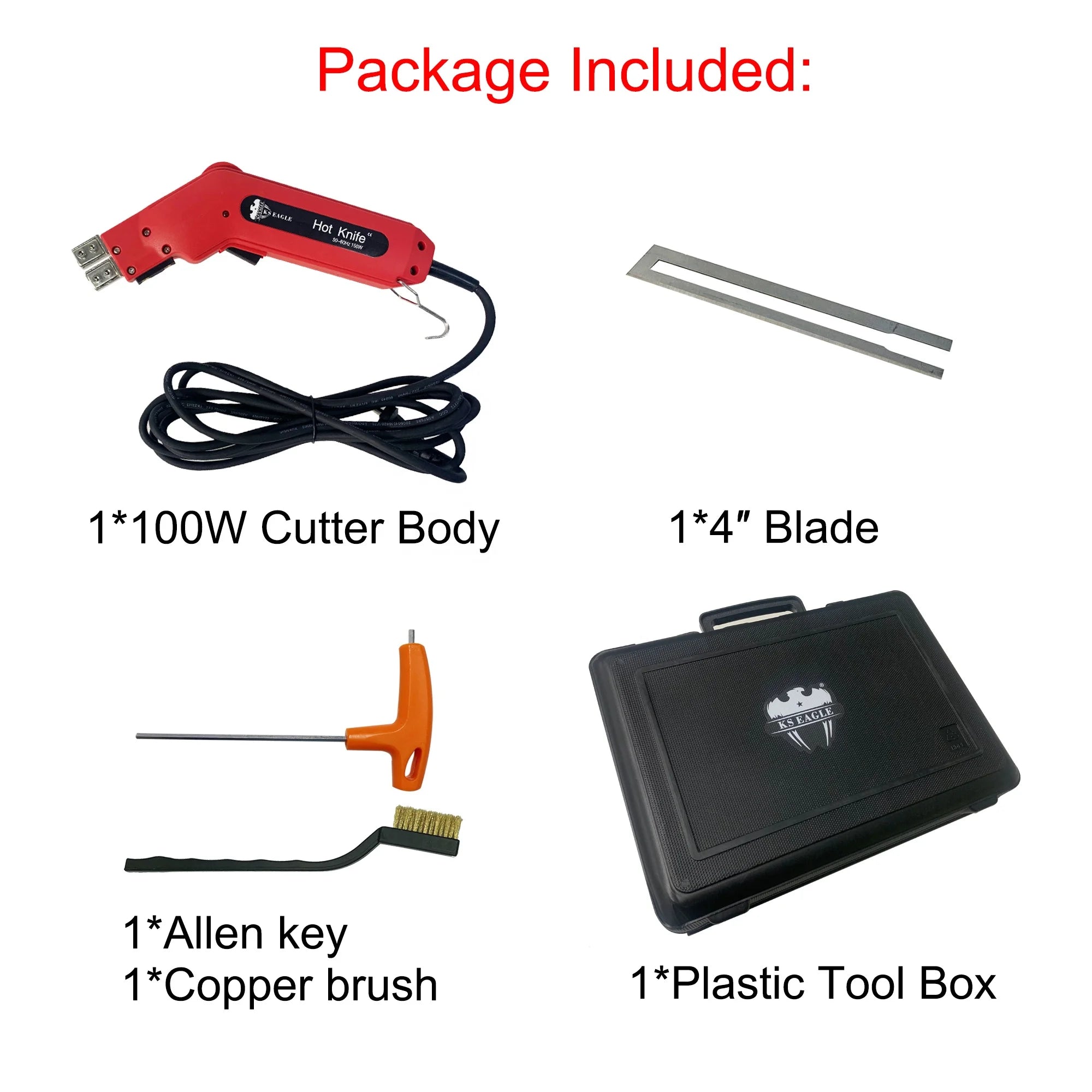 KS EAGLE Electric Foam Cutter Polystyrene Styrofoam Knife Hot 10CM Wire Foam Cutting Knife Portable Hot Knife Foam Cutter