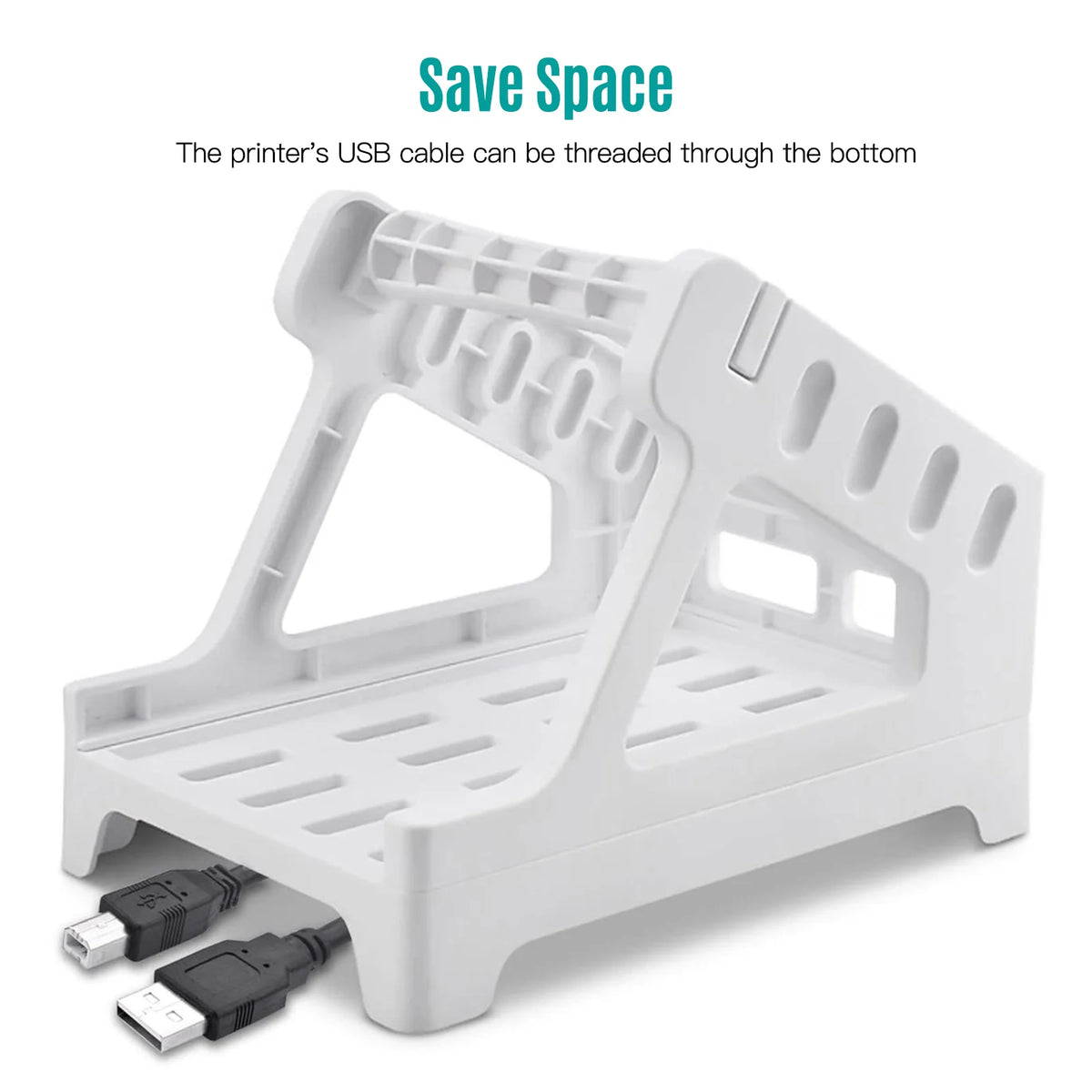 Label Holder for 4x6 Shipping Labels Printer Rolls and Fanfold Labels 2 in 1 Work for Desktop Themal Label Sticker