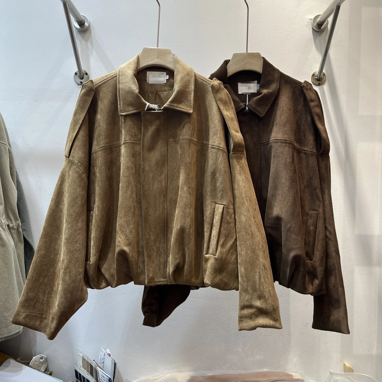 Wholesale Autumn 2026 New Fashion Elegant Casual Versatile Suede Textured Loose Short Jacket Ladies Jacket