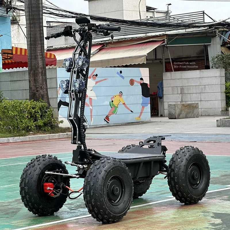 Four Wheel Drive Road ATV Beach Car Electric Scooter Off-Road Large High Power All Terrain Vehicle Foldable 500kg Load Capacity