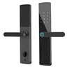 TTlock APP Tuya Ble Wifi Material Smart Lock Door Card Key Apartment Intelligent Good Quality Aluminium Alloy Black Door Lock