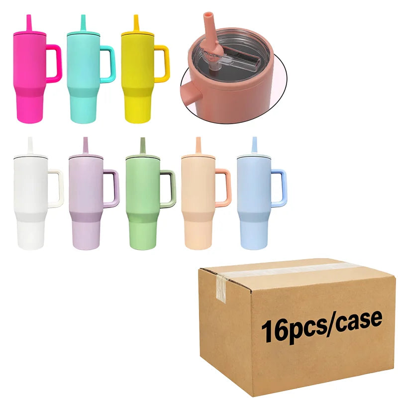 Us Warehouse 40 OZ Colorful Rainbow Plated Easy Clean Camping Gear 40 OZ Vacuum Tumbler for Home Office Outdoor Daily Use