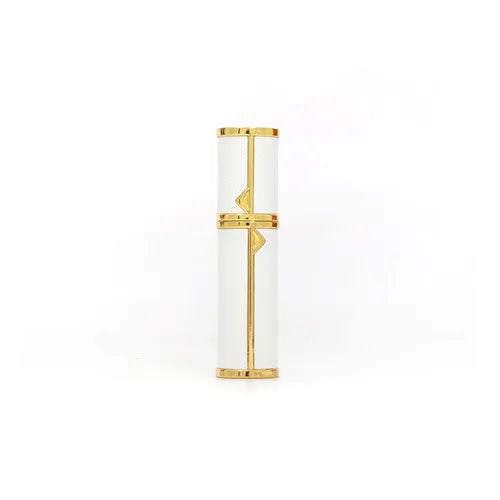 Hot Selling Luxury 5ml Mini Perfume Bottles High Quality Portable Leather Case with Refillable Pump Sprayer Metal Base