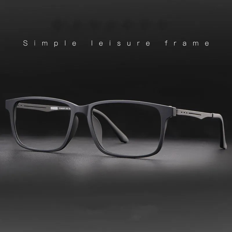 Gmei Optical Pure Titanium Glasses Frame For Myopia Glasses Men Light And Comfortable Full Rim Large Size Spectacles Frames 8838