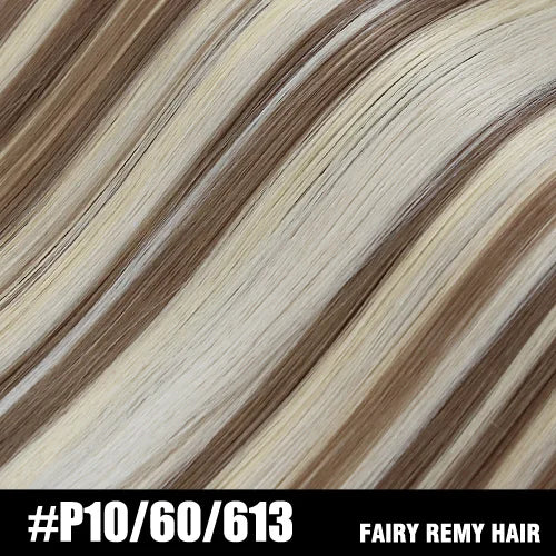 Fairy Remy Hair 20-22" Remy Keratin Flat Tip Human Hair Extensions Straight Capsules Natural Pre Bonded Hair 0.8g/Strand