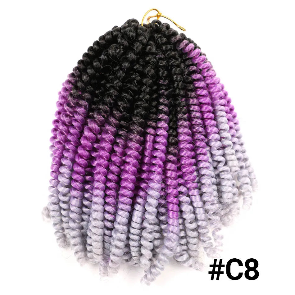 Ombre Spring Twist Braiding Hair Synthetic Crochet Braids Passion Twist Pre-Twist Crochet Hair Extensions Jamaica Bounce Twist