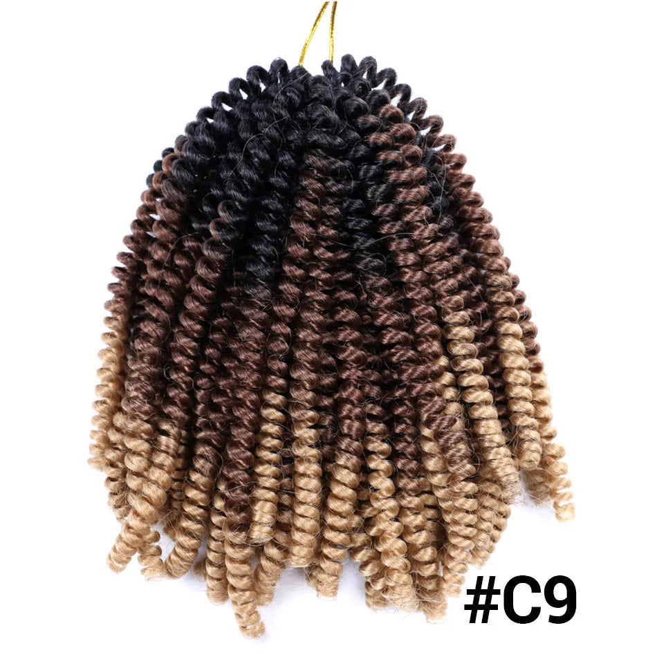 Ombre Spring Twist Braiding Hair Synthetic Crochet Braids Passion Twist Pre-Twist Crochet Hair Extensions Jamaica Bounce Twist