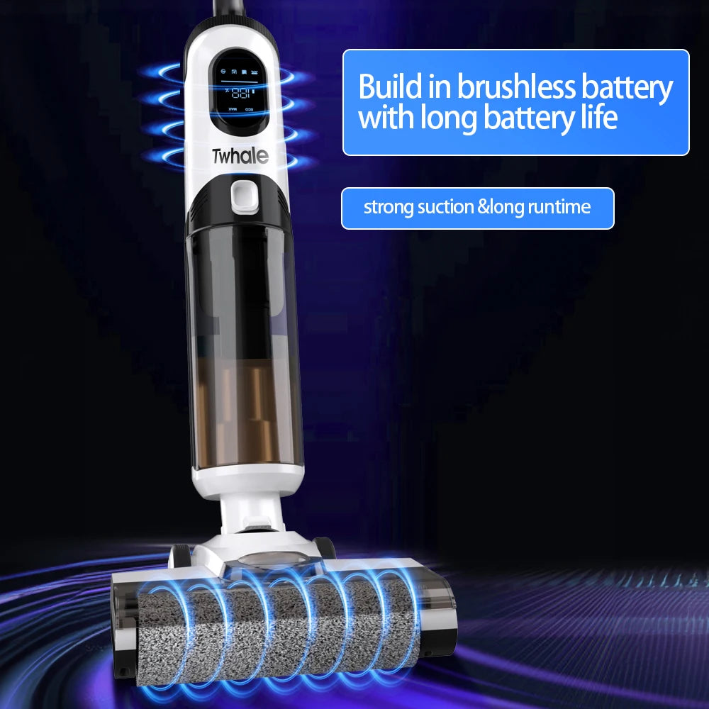 Premium German Cordless Stick Vacuum 4-in-1 Multi-Tool Kit Wet/Dry Bagless Cyclone HEPA Filtration Lightweight Hotel Whole-House