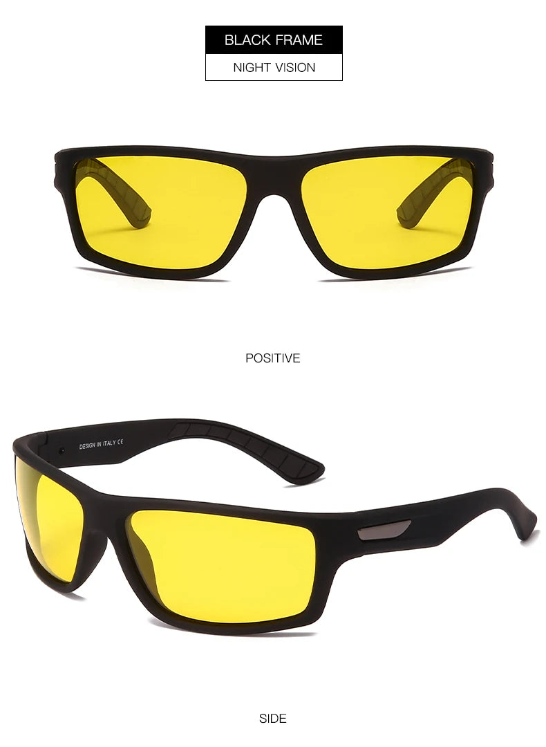DOHOHDO New Luxury Polarized Sunglasses Men Car Driving Anti-Glare Sun Glasses For Male Colorful Film Series UV400 Gafas De Sol