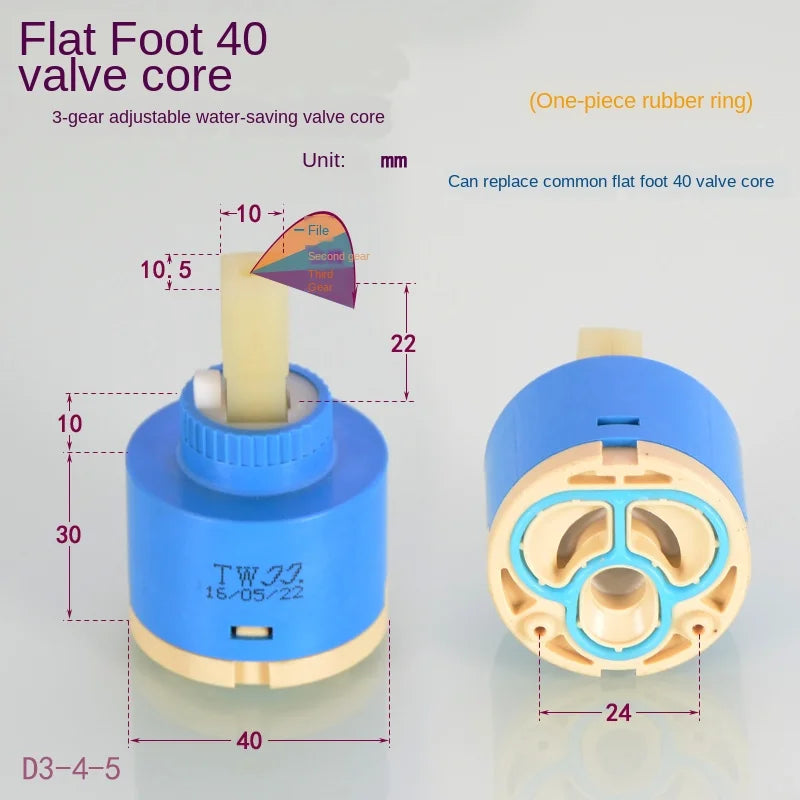 Faucet valve three-stage adjustment plumbing bathroom repair accessories kitchen basin shower hot and cold water mixing valve