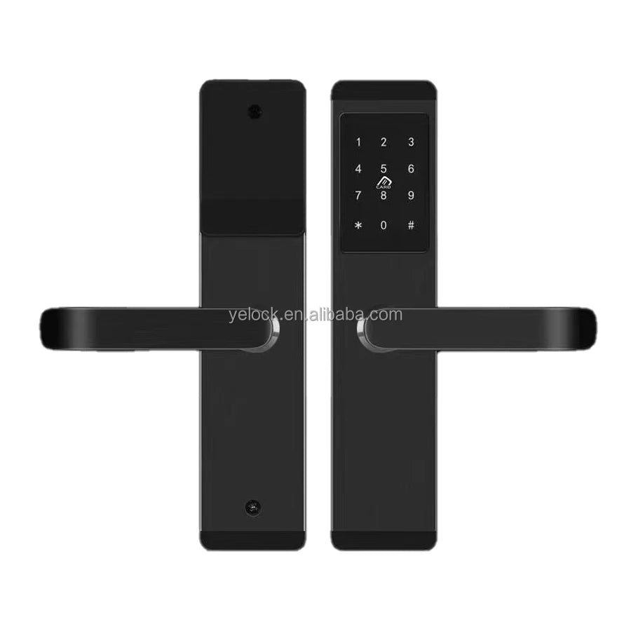 Tuya ZigBee Saas Wifi Remote Control Stainless Steel Waterproof IC Card RFID Hotel Lock Digital Electronic Smart Hotel Door Lock
