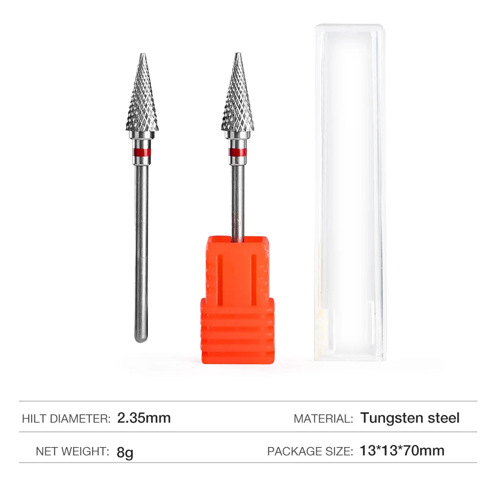 Nail Drill Burr Bits Ceramic Milling Cutter Manicure Nail Drill Bits Electric Nail Mills Cutter for Manicure Machine