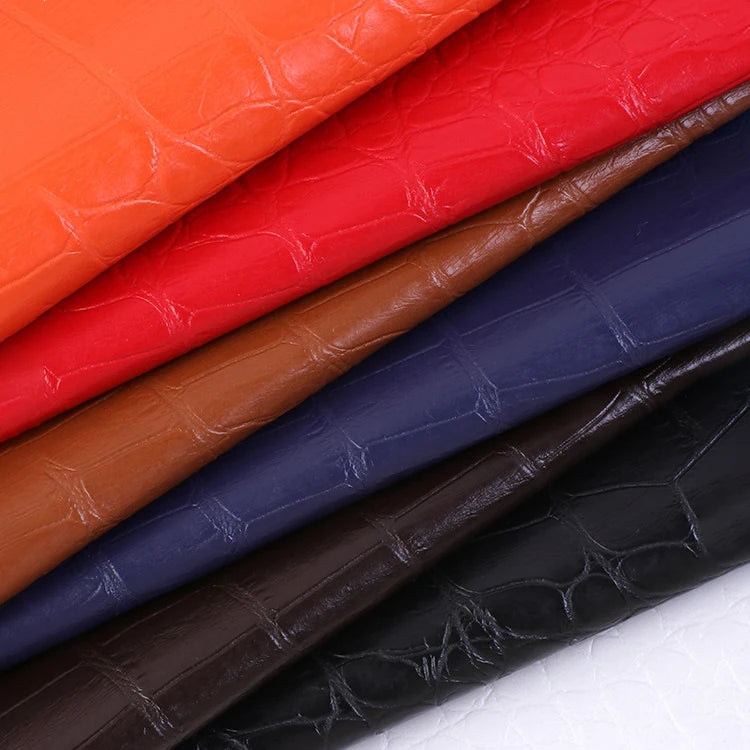 2025 Alligator Pattern PVC Faux Leather Waterproof Car Cushion Sofa Cover Menu Cover Ready to Ship