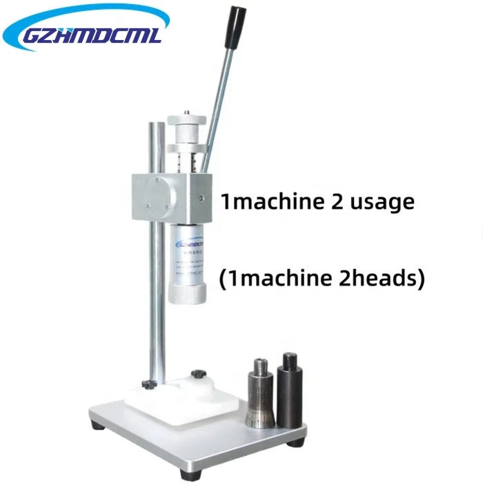 Manual Perfume Glass Bottle Crimping Machine Capper and Collar Press Packing Aerosol Sprayer Crimper Capping Pressing Equipment