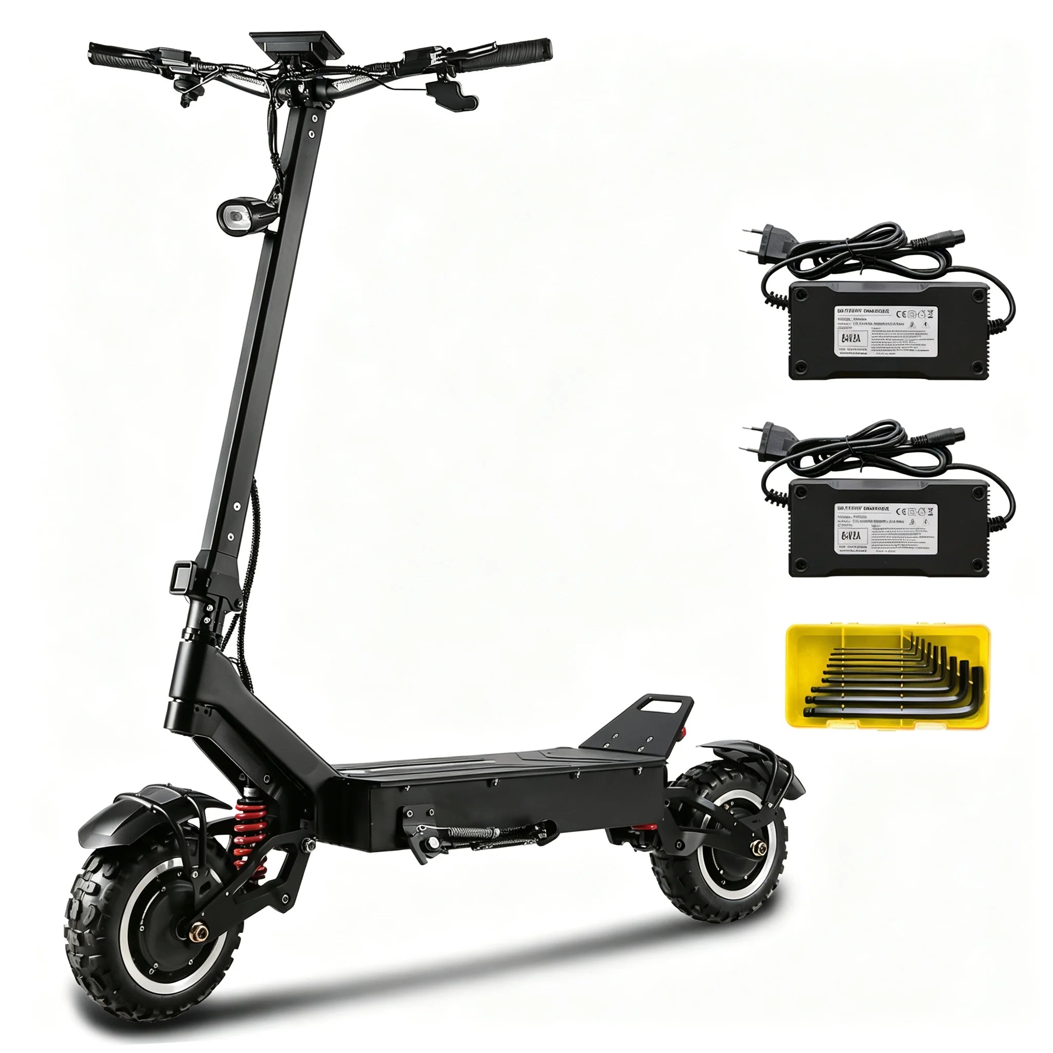 EU USA Stock High-Power 72V 9000W Brushless Lithium Battery 150kg Dual-Motor 80 km/h 100 Range 11-Inch Foldable Scooter AMAKOU