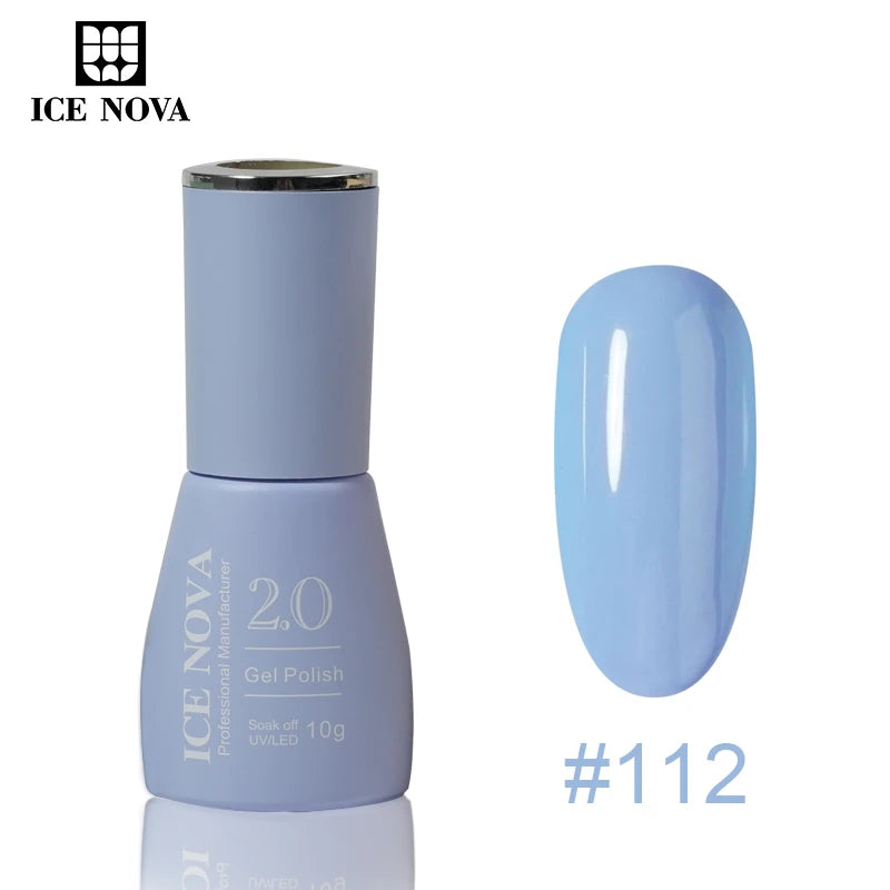 ICE NOVA Nails Gel Polish Set 8 Colours Professional Uv Gel Nail Kit 10ml Long Lasting Box for Hema/TPO Free Nail Supplies Salon