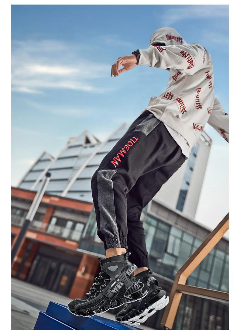Men's Casual Sneakers Breathable Luxury Trainer Race Shoes Fashion Loafers Running Shoes for Male Comfortable Tenis