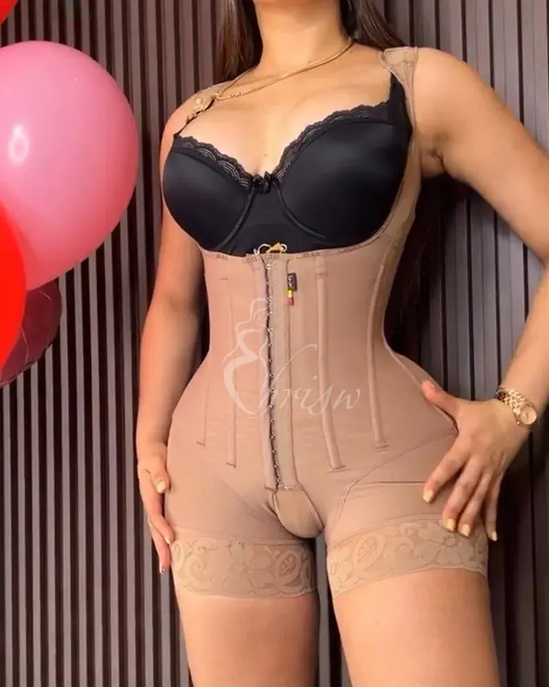 Waist And Hip Lifting Body Suit Faja Colombian Girdles Shaper Full Body Shapewear Post Surgery Postpartum Corset Compression