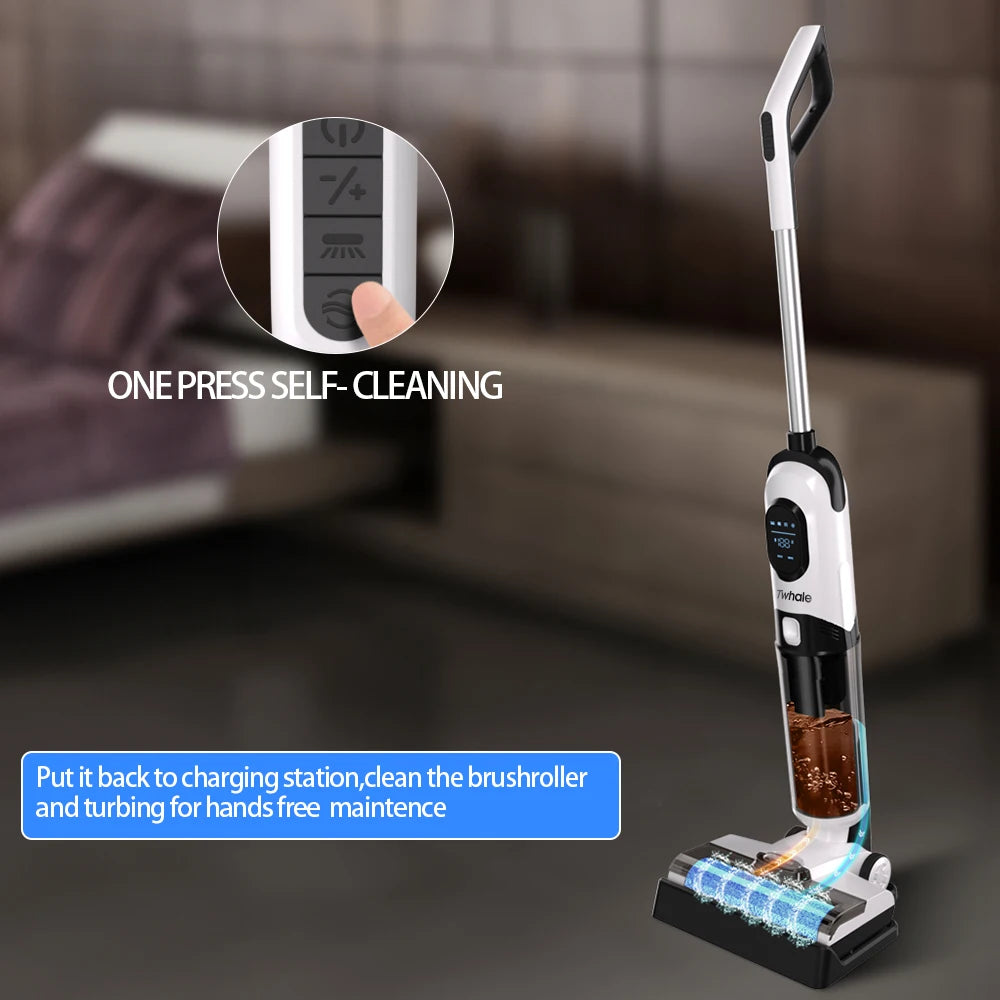 Premium German Cordless Stick Vacuum 4-in-1 Multi-Tool Kit Wet/Dry Bagless Cyclone HEPA Filtration Lightweight Hotel Whole-House