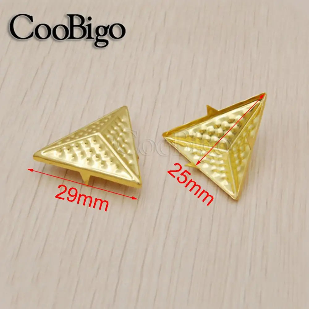 100pcs Metal Claw Rivets Studs Punk Rock Spike Nails Leathercraft DIY Shoes Garment Bag Apparel Bracelet Sewing Accessories