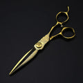 Professional 6 '' Gold cut scissor Damascus hair scissors haircut thinning barber tools cutting shears Hairdresser scissors