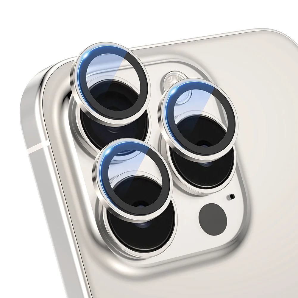 Anti-explosion Gold Ring Camera Lens Protector iphone Back Glass