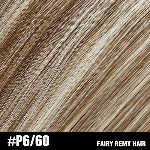 Fairy Remy Hair 20-22" Remy Keratin Flat Tip Human Hair Extensions Straight Capsules Natural Pre Bonded Hair 0.8g/Strand