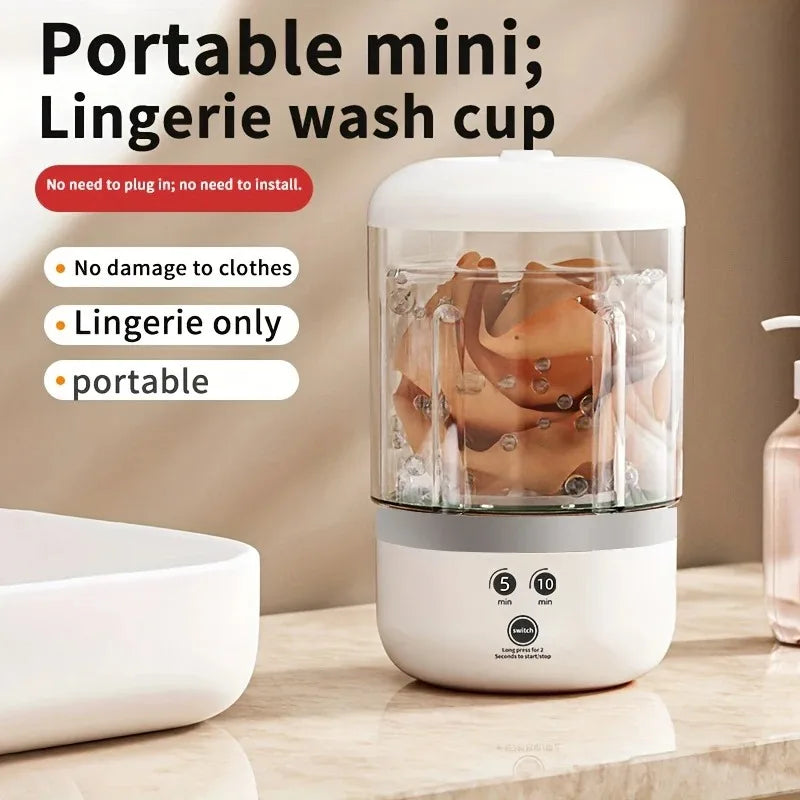USB Portable Automatic Washing Machine, No Need to Plug In, No Need to Assemble, Essential for Outdoor Camping Use