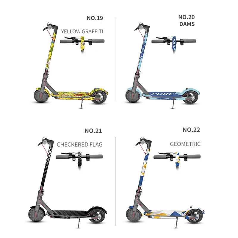 Electric Scooter Full Body PVC Sticker DIY Skateboard Sticker Scooter Pedal Stickers Decal For Xiaomi M365/PRO